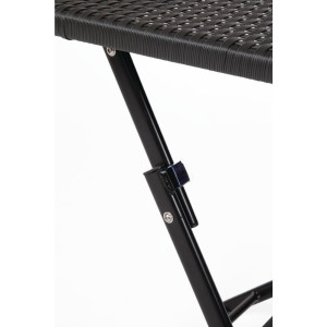Kvadrātiska saliekama rotanga galds - 600mm - Bolero - Fourniresto