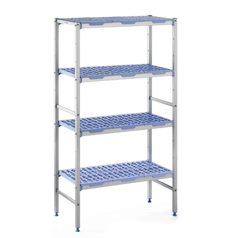 Modular Shelving 4 Levels - W 1292 x D 400mm - Tournus Modular Shelving 4 Levels - W 1292 x D 400mm - Tournus
