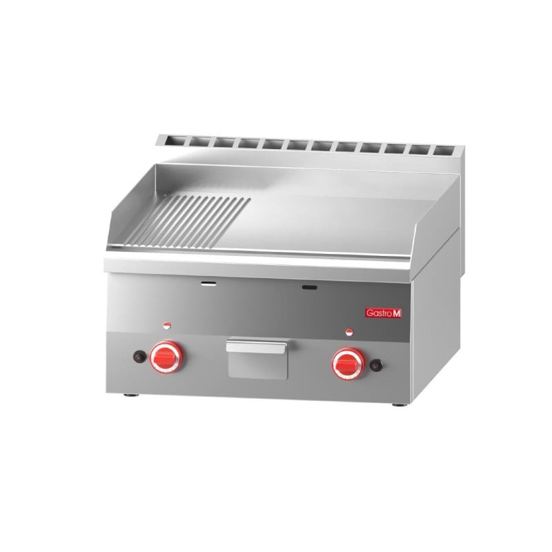 Plancha Gāze Plāksne Pusgluda Pusrievota - L 600 x P 600mm - Gastro M Plancha Gāze Plāksne Pusgluda Pusrievota - L 600 x P 600mm - Gastro M