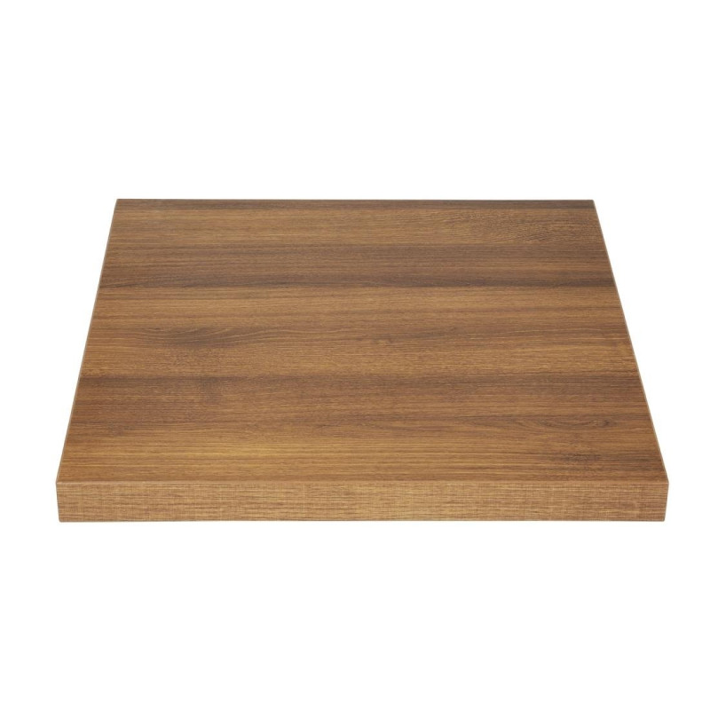 Square Table Top Oak Wood Effect - L 600mm - Bolero Square Table Top Oak Wood Effect - L 600mm - Bolero