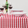 Nappe kvadrātveida ar sarkaniem rūtiņiem no poliestera 1780 x 1780mm - Mitre Essentials - Fourniresto