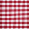 Nappe kvadrātveida ar sarkaniem rūtiņiem no poliestera 1780 x 1780mm - Mitre Essentials - Fourniresto