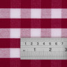 Nappe kvadrātveida ar sarkaniem rūtiņiem no poliestera 1780 x 1780mm - Mitre Essentials - Fourniresto