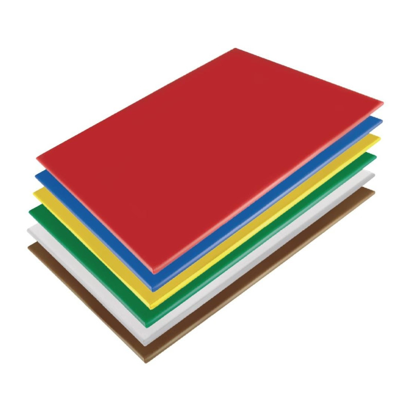 Set of 6 - Cutting Board Set - L 600 x W 450mm - Set of 6 - Hygiplas Set of 6 - Cutting Board Set - L 600 x W 450mm - Set of 6 - Hygiplas