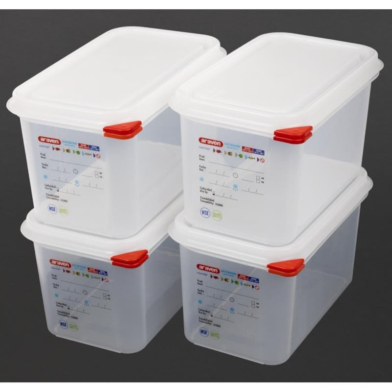 Food container GN1/4 4.3L - Araven - Fourniresto Food container GN1/4 4.3L - Araven - Fourniresto