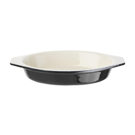 Ovaālais melnais gratējuma trauks - 650 ml - Vogue