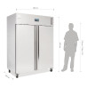 Negatīva ledusskapis ar divām durvīm - 1300 L - Polar - Fourniresto