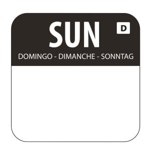 Etiquettes Solubles pour Aliments "Dimanche" - Boîte de 1000 - Vogue