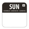 Etiquettes Solubles pour Aliments "Dimanche" - Boîte de 1000 - Vogue