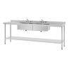 Nerūsējošā tērauda izlietne - G 2400 x D 600 mm - Vogue