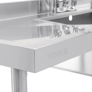 Nerūsējošā tērauda izlietne - G 2400 x D 600 mm - Vogue