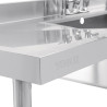 Nerūsējošā tērauda izlietne - G 2400 x D 600 mm - Vogue
