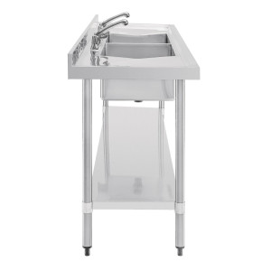 Nerūsējošā tērauda izlietne - G 2400 x D 600 mm - Vogue