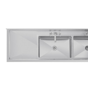 Nerūsējošā tērauda izlietne - G 2400 x D 600 mm - Vogue
