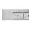 Nerūsējošā tērauda izlietne - G 2400 x D 600 mm - Vogue