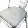 Tērauda bistro krēsli - komplekts no 4 - Bolero