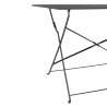 Saliekama terases galds melns - 1100 x 700 mm - Bolero