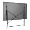Saliekama terases galds melns - 1100 x 700 mm - Bolero