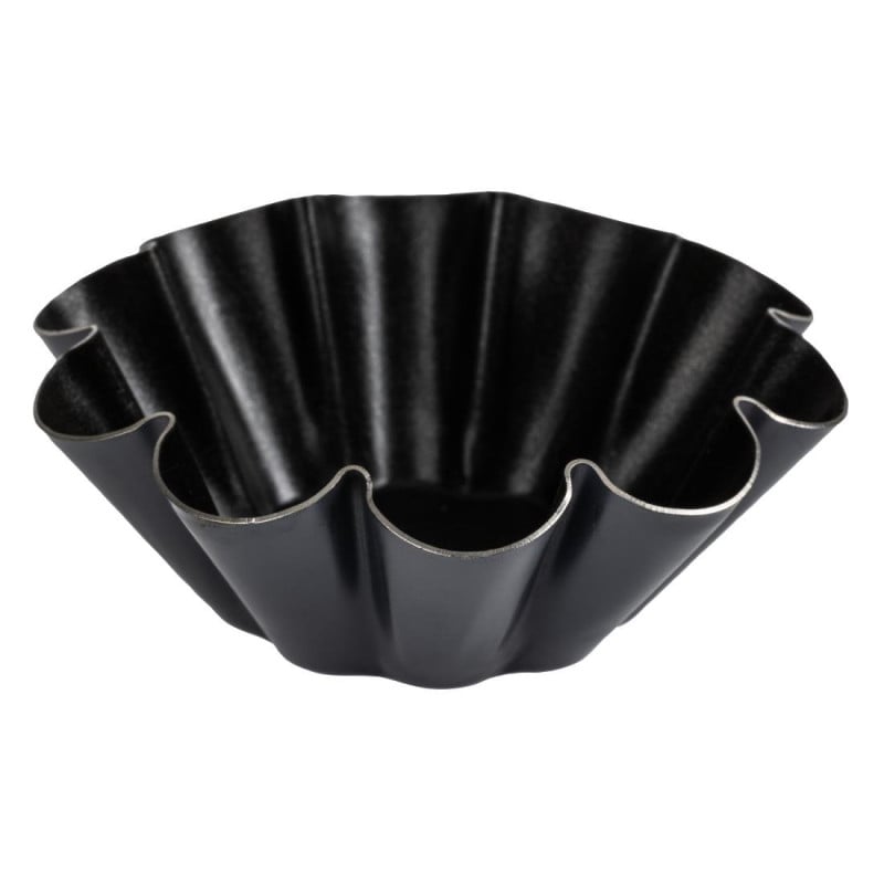Moules à Mini Brioche Antiadhésifs 75 mm - Lot de 12, Matfer Bourgeat Moules à Mini Brioche Antiadhésifs 75 mm - Lot de 12, Matfer Bourgeat