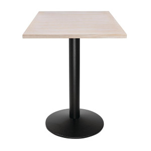 Plateau de Table Carré Pré-percé Vintage Blanc 700 mm Bolero - Augstas kvalitātes klūgu koks