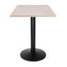Plateau de Table Carré Pré-percé Vintage Blanc 700 mm Bolero - Augstas kvalitātes klūgu koks