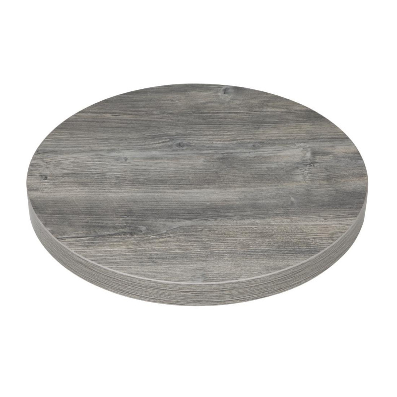 Round Melamine Grey Table Top 600 mm - Bolero, resistant and elegant Round Melamine Grey Table Top 600 mm - Bolero, resistant and elegant