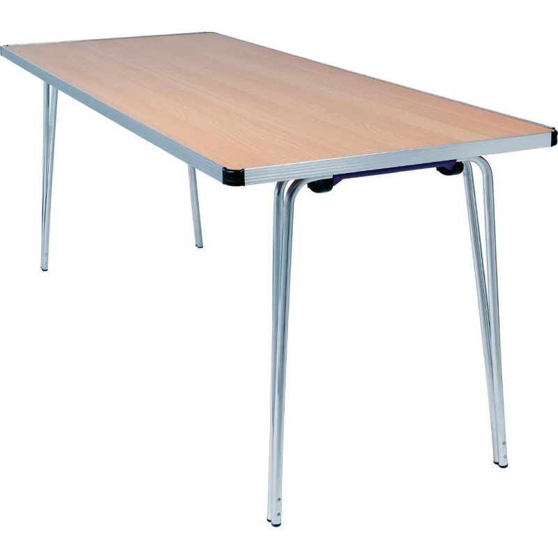 Folding Table Beech Effect Edge 1830mm - Practical and Robust