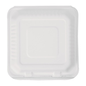 Kompostējamas Bagasse kastes 223mm - 200 gabalu komplekts, ekoloģiski atbildīgas