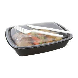 Taisnstūrveida pārtikas trauki 900ml - 300 gabalu komplekts
