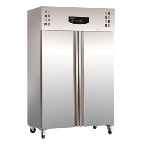 Pozitīvās temperatūras nerūsējošā tērauda ledusskapis - statisks - 1200 L - CombiSteel