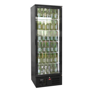 Aizmugurējās bāra ledusskapis melns augsts - 293 L - CombiSteel