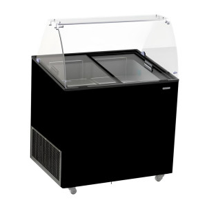 Ledusskapī ar melnu saldējuma vitrīnu - 6x5 L | CombiSteel: Ideāla prezentācija un uzglabāšana