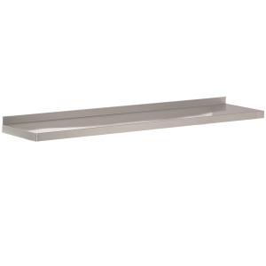 Nerūsējošā tērauda sienas plaukts - L 1200 x P 300 mm - CombiSteel