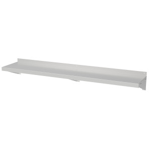 Nerūsējošā tērauda sienas plaukts ar kronšteiniem - L 1800 x P 400 mm - CombiSteel