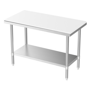 Griešanas galds ar noņemamu plauktu - L 1000 x P 700 mm - CombiSteel