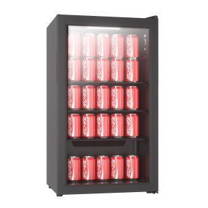 Mini ledusskapis ar stikla durvīm - 80 L - CombiSteel