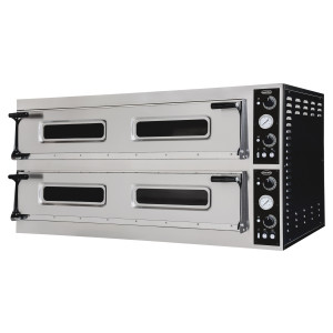 Picas krāsns ar 2 kamerām - 2 x 6 picas - 400 V - CombiSteel