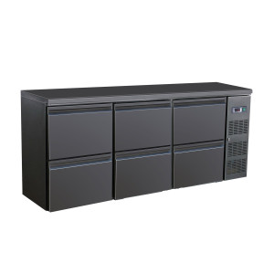 Refrigerated Back Bar with 6 Drawers - 537 L - CombiSteel