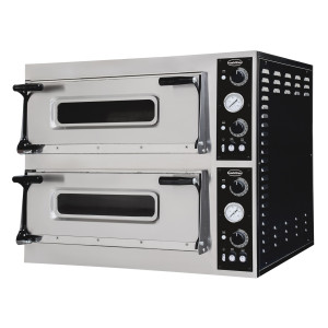 2-Chamber Pizza Oven - 2 x 6 Pizzas - 400 V - CombiSteel