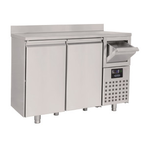 Table Refridžerators Pozitīvs GN 1/1 ar 2 Durvīm un 1 Kafijas Atvilktni - CombiSteel