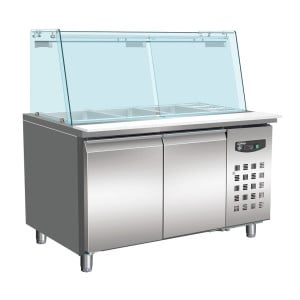Table Réfrigérée Positive à 2 Portes - 314 L - 3 GN 1/1 et 3 GN 1/6 - CombiSteel