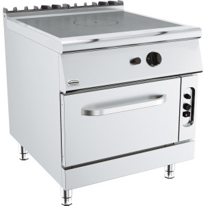 Cooker with Solid Top and Gas Oven - Base 900 - 11000 W - CombiSteel