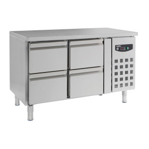 Pozitīva dzesēšanas galda ar 4 atvilktnēm - 282 L - CombiSteel
