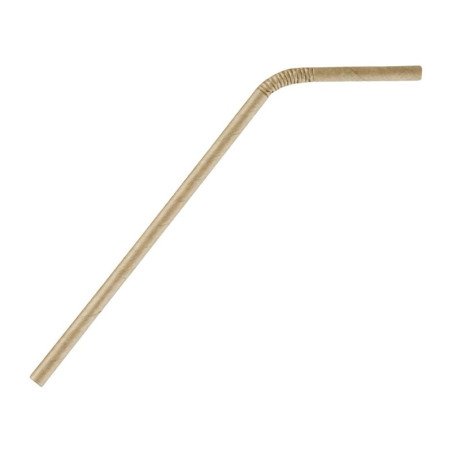 Elastīga papīra salmiņš - 210 mm - 250 gab. komplekts - Fiesta
