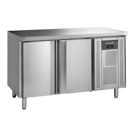Nerūsējošā tērauda ledusskapis - 2 durvis - GN 1/1- TEFCOLD