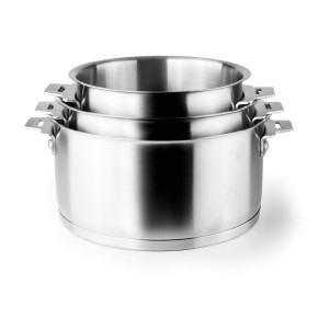 Set of 3 Saucepans with Combi Handle - Lacor