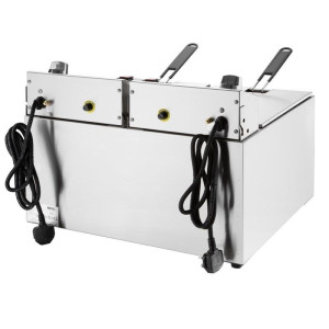 Elektriskā dubultā fritēšanas ierīce ar taimeri - 2 x 8 L - Buffalo