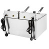Elektriskā dubultā fritēšanas ierīce ar taimeri - 2 x 8 L - Buffalo