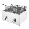 Elektriskā dubultā fritēšanas ierīce ar taimeri - 2 x 8 L - Buffalo