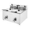 Elektriskā dubultā fritēšanas ierīce ar taimeri - 2 x 8 L - Buffalo